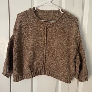 Women’s knitted shirt. Brown. Great condition.  Size small
